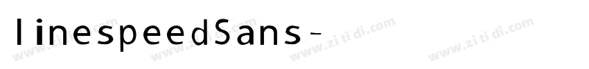linespeed Sans字体转换